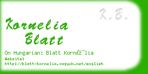 kornelia blatt business card